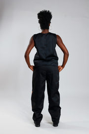 Loose Fit Cargo Trousers – Cargo Black / Orange - Female