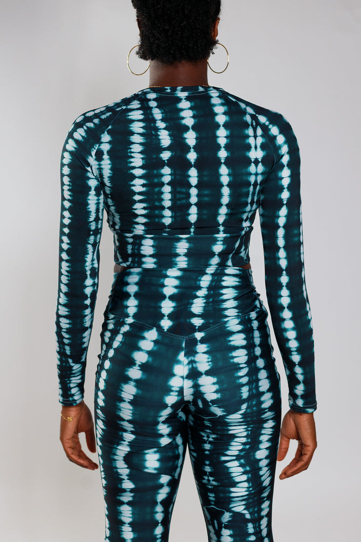 Long Sleeve Stretch Top – Deep Green - Female