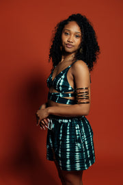 Deep Green Bra Top & Hotpants set