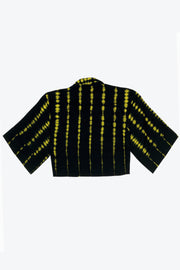 Cropped Resort Shirt – Black & Yellow - Female