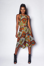 African Print Dress Womens JEKKAH