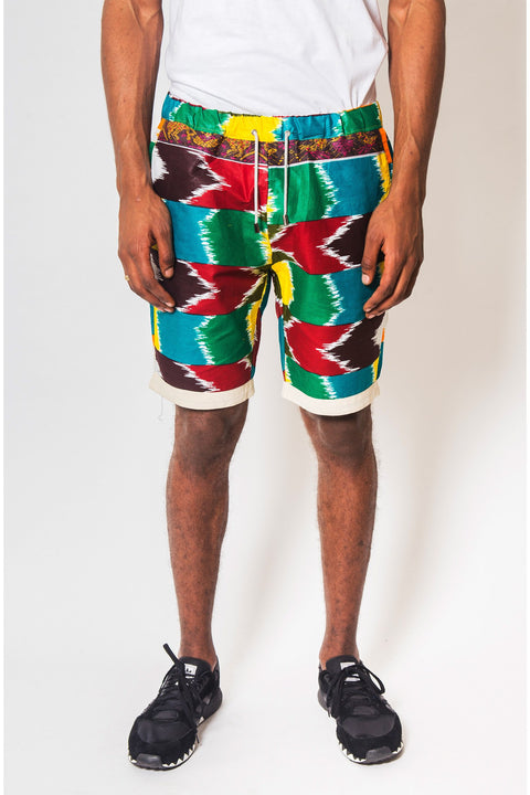 African Print Shorts Men&