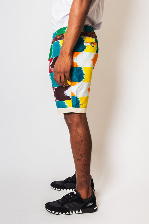 African Print Shorts Men&