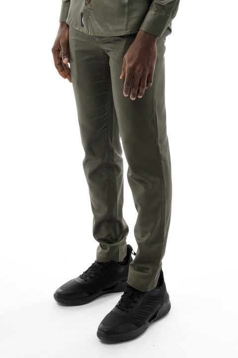 Tailored Trousers - Army Green - Unisex